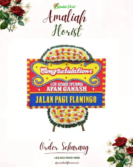 Sewa Papan Bunga Cangak